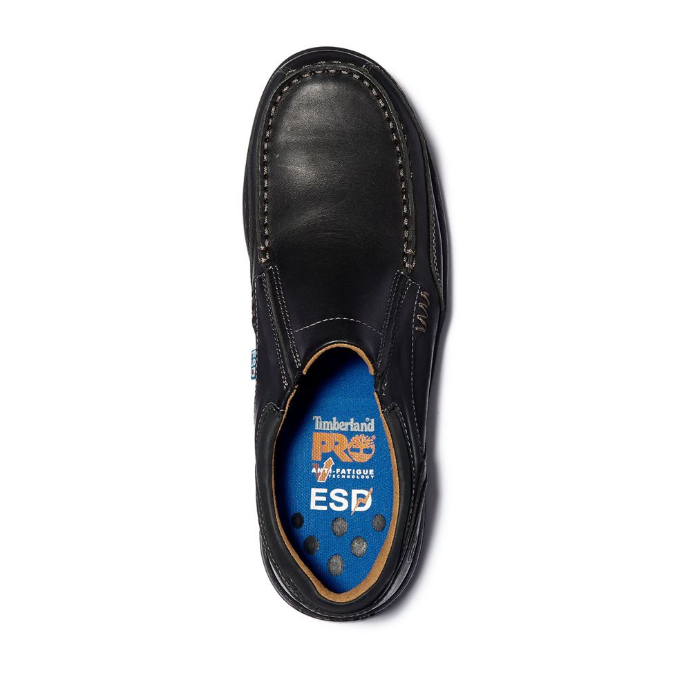 Timberland Παπούτσια Εργασίας Ανδρικα Μαυρα - Pro® Branston Esd Slip-On Alloy Toe - Greece 8965043-S